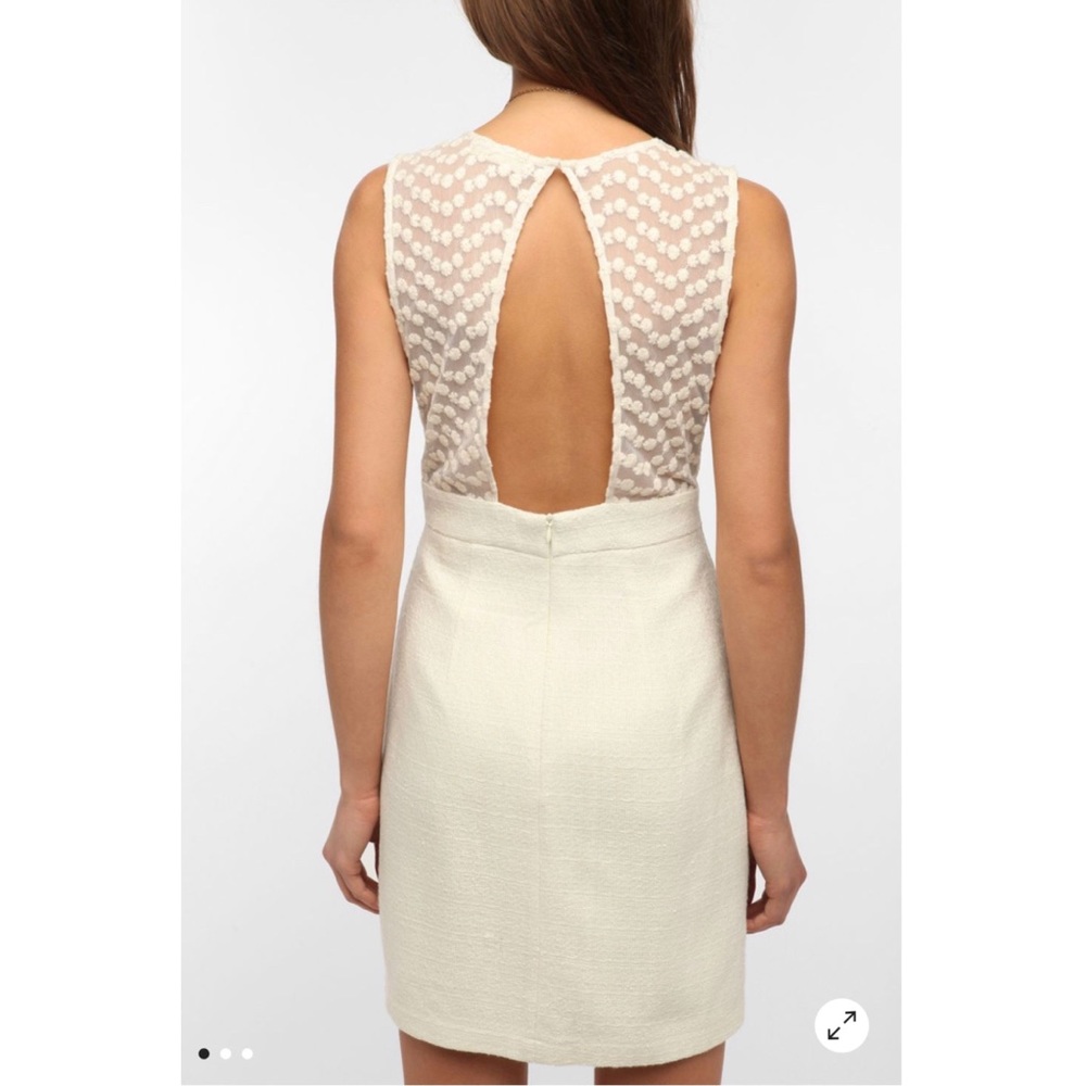 Tweed Open Back Dress